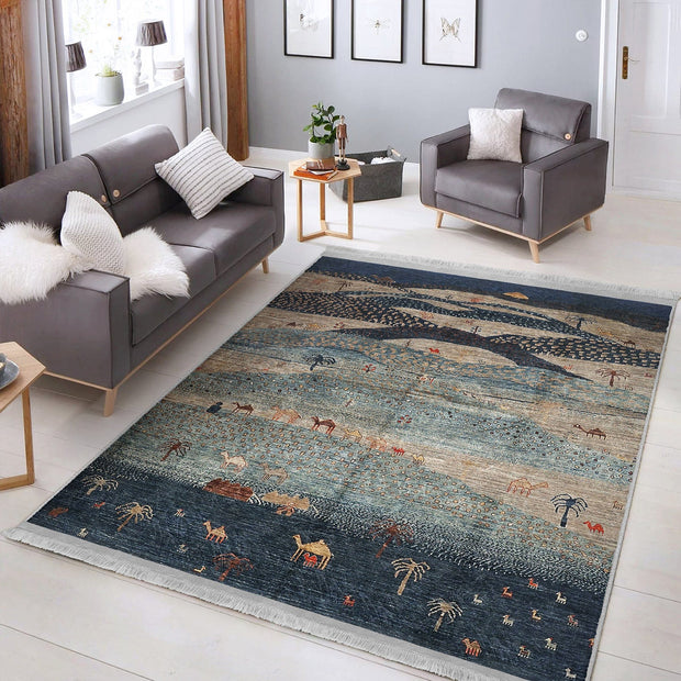 Covor din poliester, Halidik Deluxe-11137 Multicolor (6)