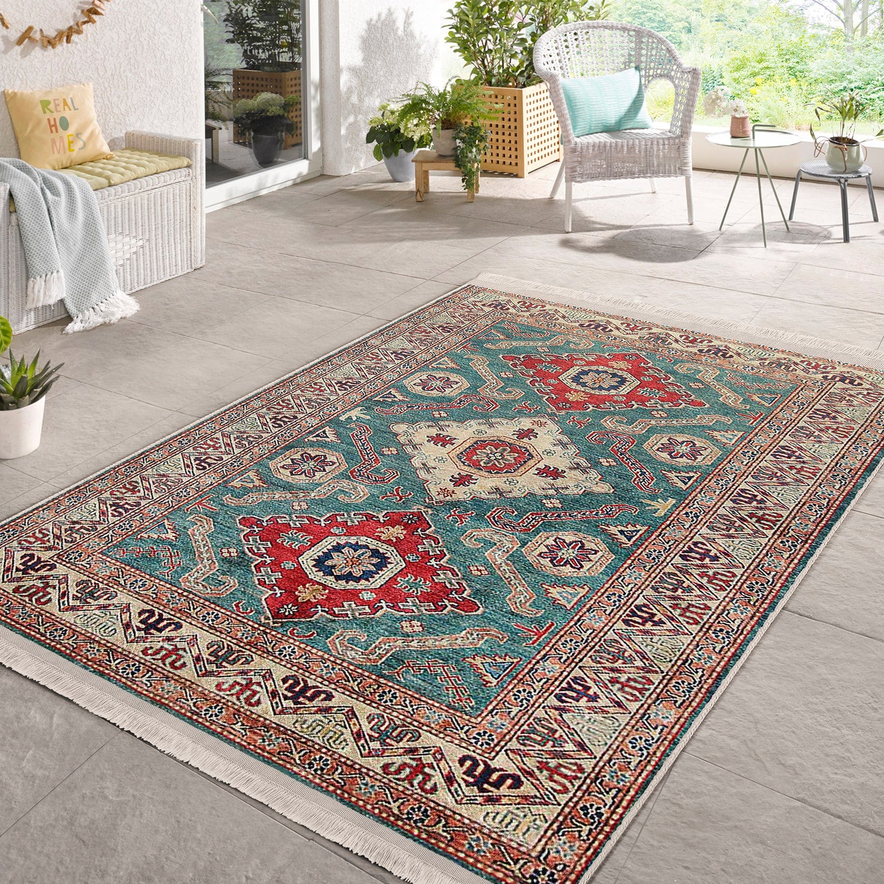 Covor din poliester, Halidik Deluxe-11172 Multicolor (1)