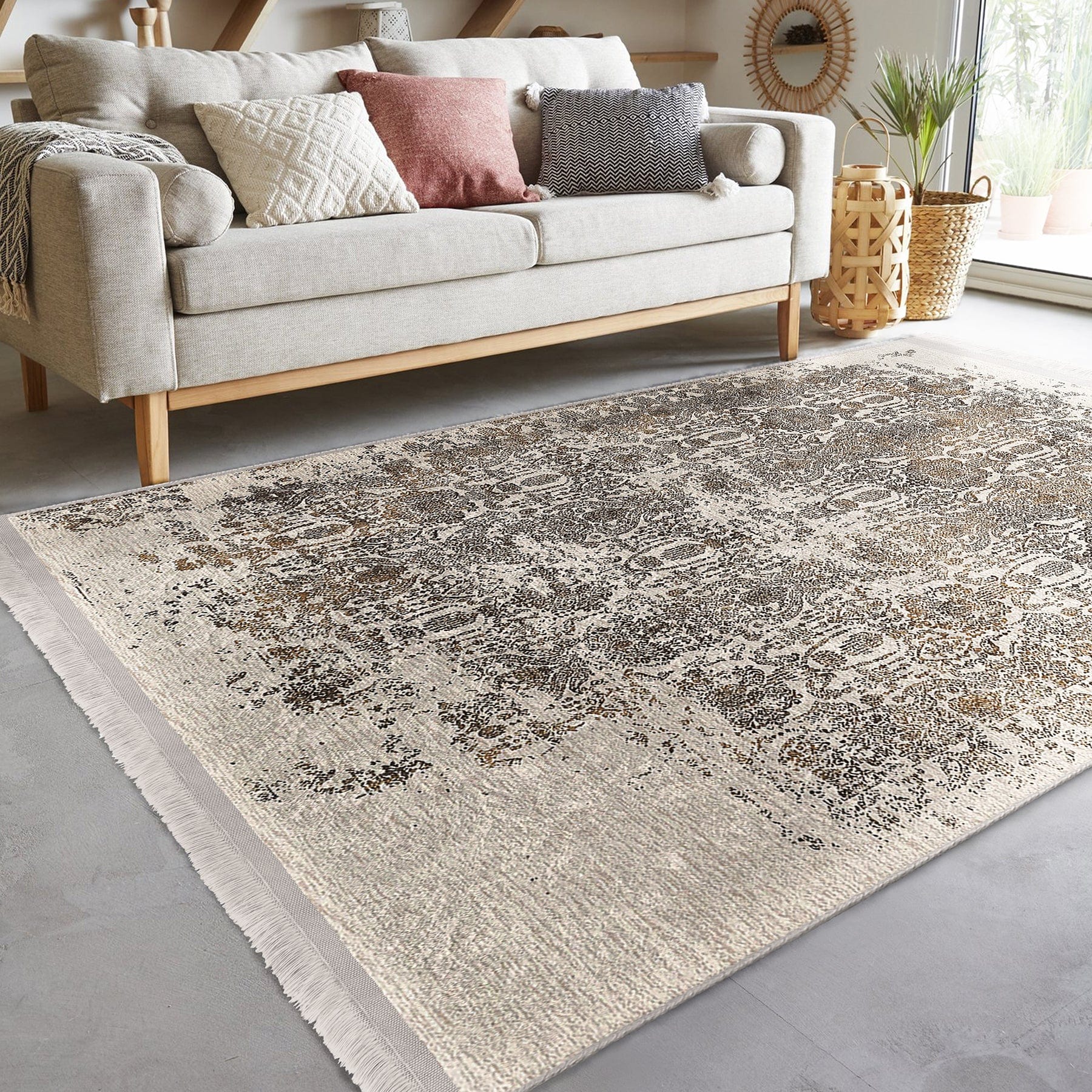 Covor din poliester, Halidik Deluxe-11208 Multicolor (3)