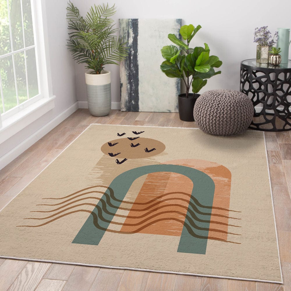 Covor din poliester, Quimly R20502 Multicolor
