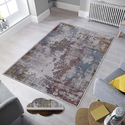 Covor din poliester, Retromeria 566 Multicolor