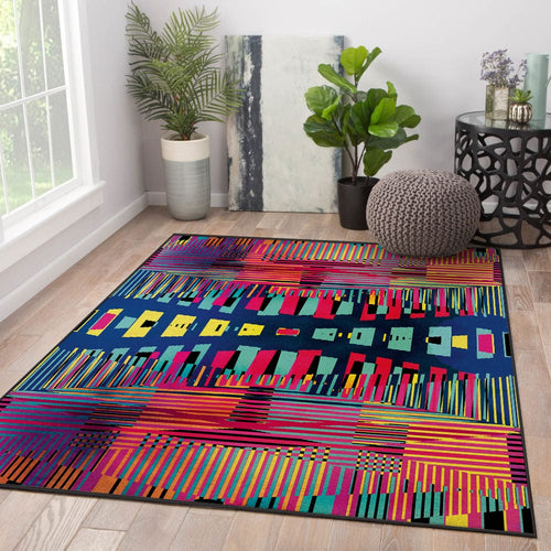 Covor din poliester, Rezrail 027 Multicolor