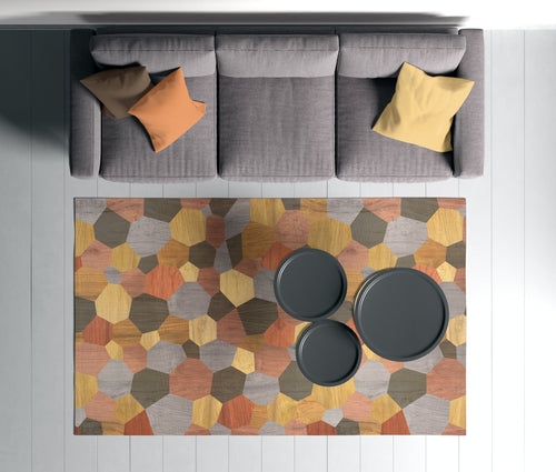 Covor din poliester, Rugero 0012M Multicolor