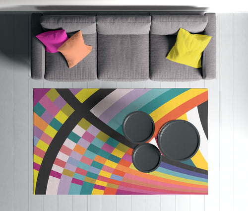 Covor din poliester, Rugero 0043M Multicolor