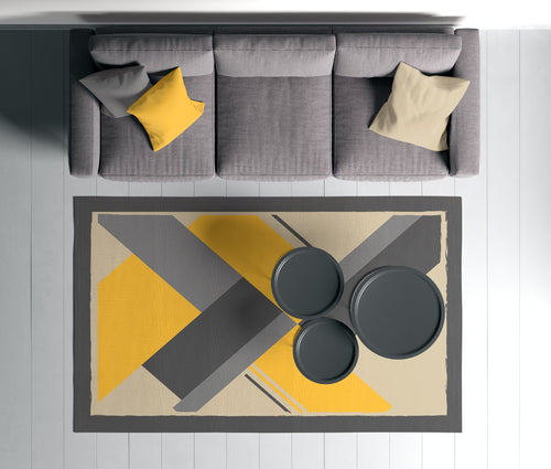 Covor din poliester, Rugero 0047M Multicolor