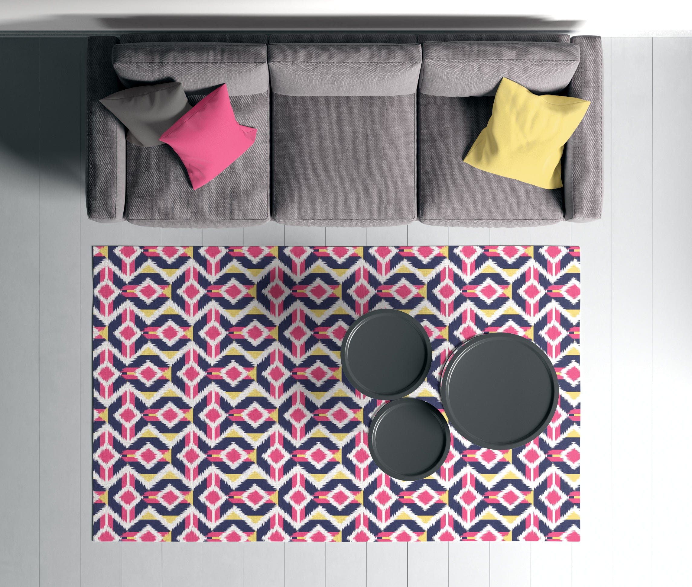 Covor din poliester, Rugero 0052M Multicolor