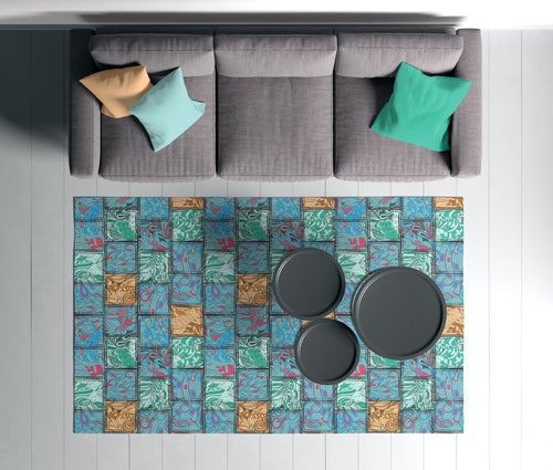 Covor din poliester, Rugero 0063M Multicolor