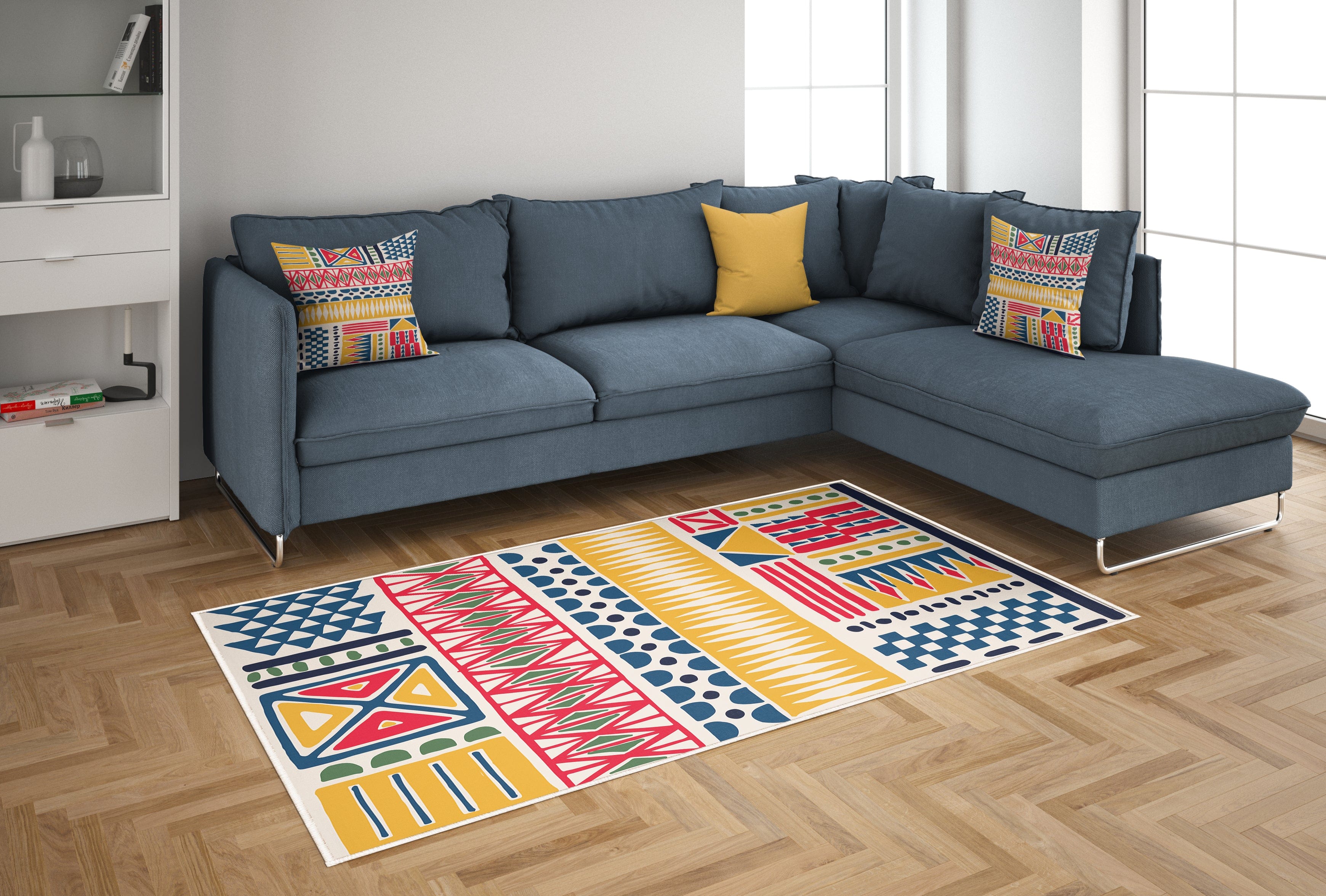 Covor din poliester, Salman 078 Multicolor (1)