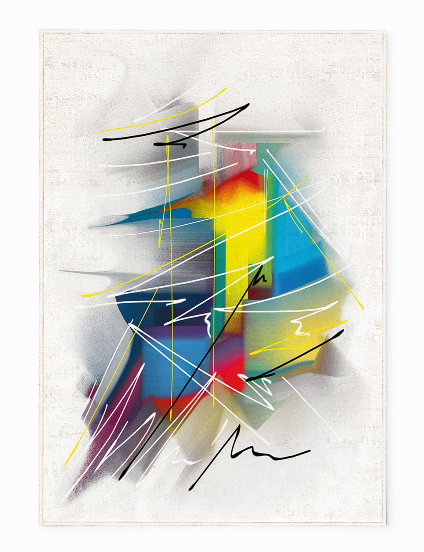 Covor din poliester, Sedra 006EK Multicolor (1)