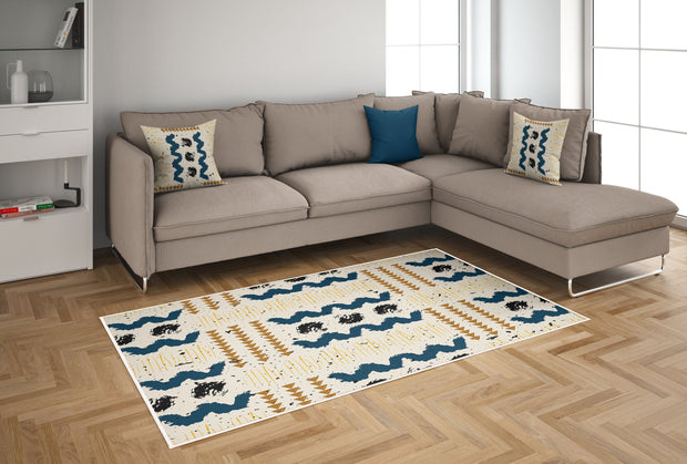 Covor din poliester, Tartara 130 Multicolor (1)