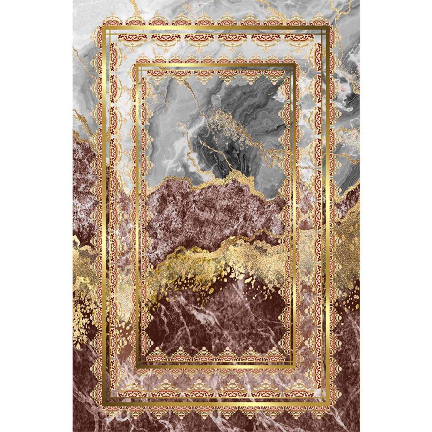 Covor din poliester, Yosun 2403 Multicolor (1)