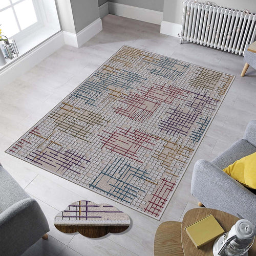 Covor din poliester, Zigana 545 Multicolor