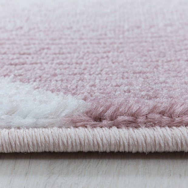 Ayyildiz Teppiche Covor din PP Costa 3522 Abstract Roz