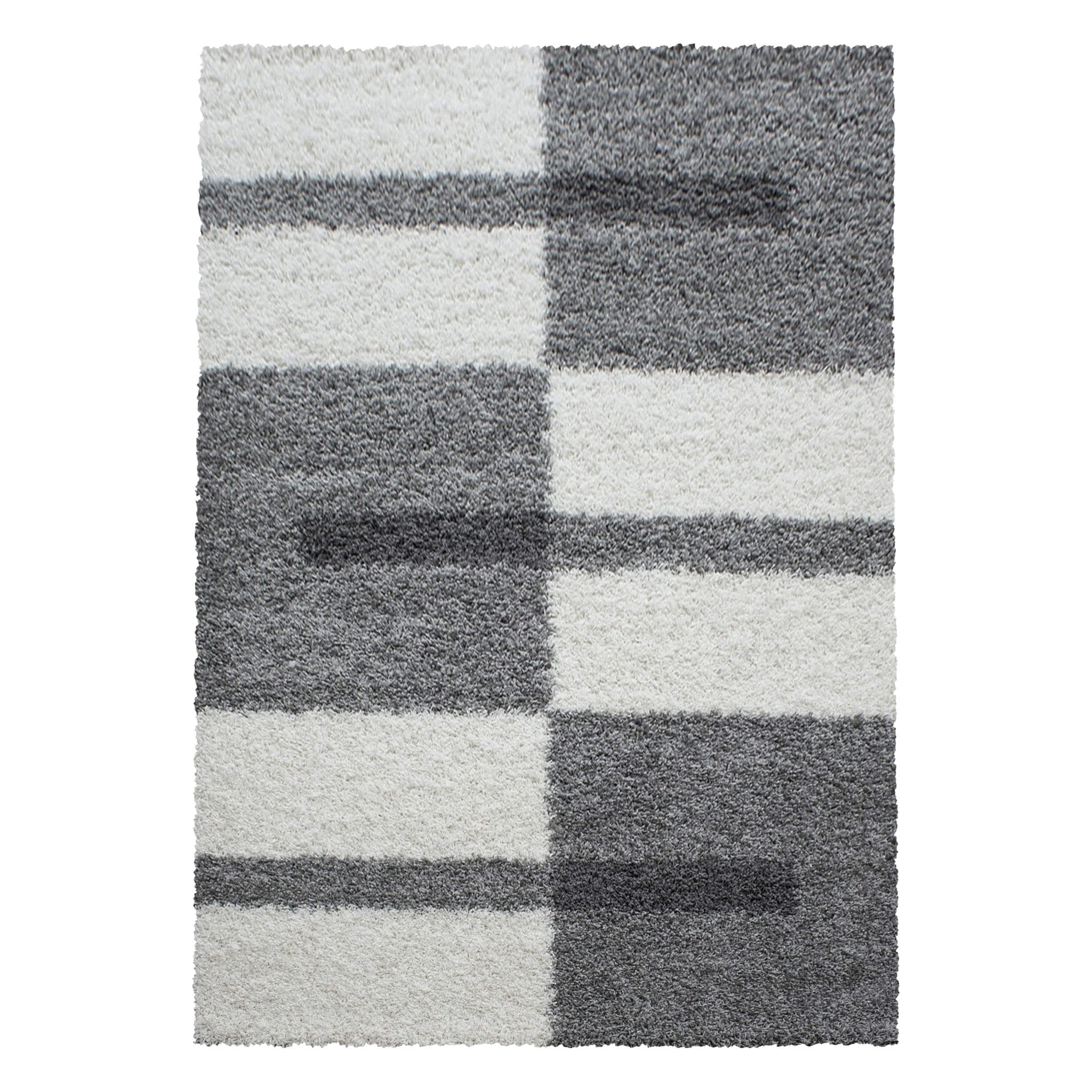 Ayyildiz Teppiche 100 X 200 cm Covor din PP Gala 2505 Checkered Gri Deschis