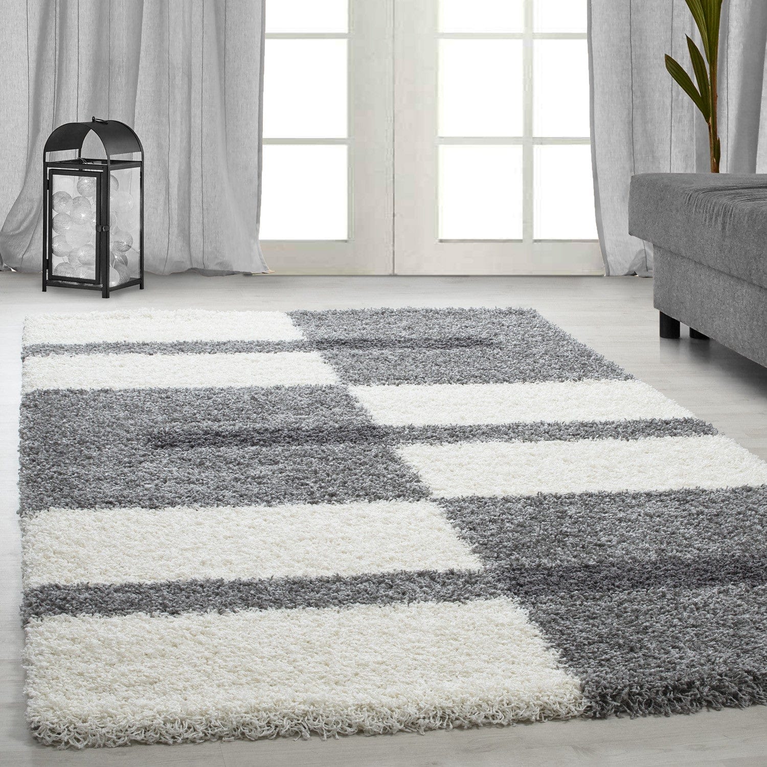 Ayyildiz Teppiche Covor din PP Gala 2505 Checkered Gri Deschis
