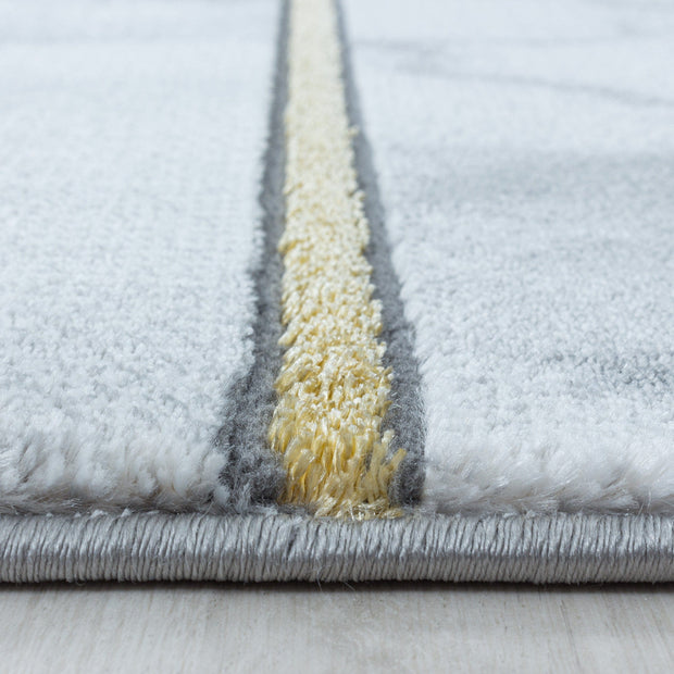 Ayyildiz Teppiche Covor din PP si poliester Naxos 3816 Marmor Design Auriu