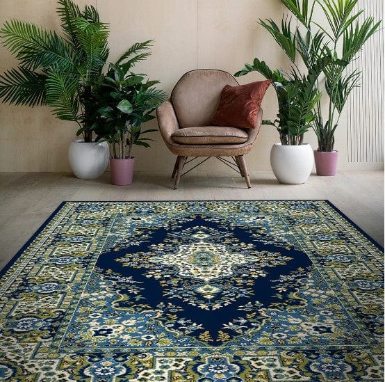Agnella Covor Fatima S Navy Blue, Wilton