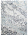 Bhadohi 200 x 300 cm Covor innodat manual din lana si bumbac, tesatura persana, Zen ZN-72 Gri / Bleu