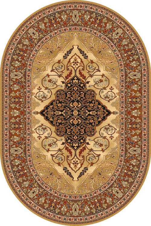 Agnella 300 x 200 cm Covor Leyla Amber Oval, Wilton