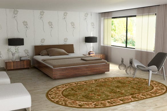 Agnella Covor Olandia Olive Oval, Wilton