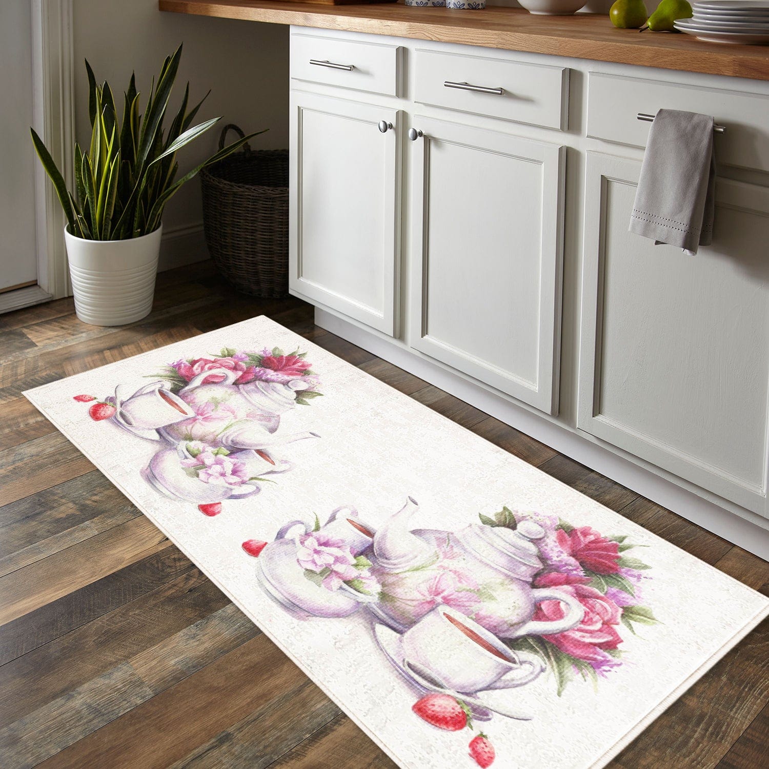 Covor pentru bucatarie din poliester, Kitchen 076M Multicolor