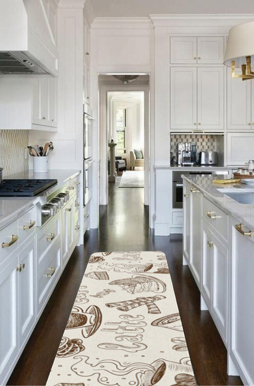 Covor pentru bucatarie din poliester, Rugero 2001 Multicolor