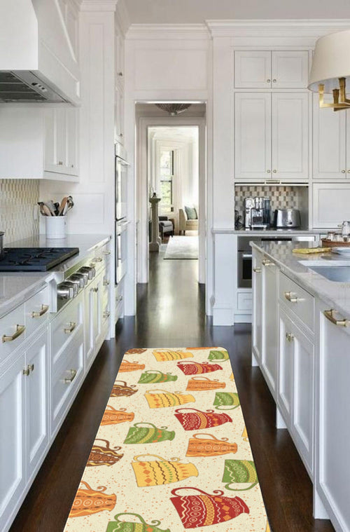 Covor pentru bucatarie din poliester, Rugero 2008 Multicolor