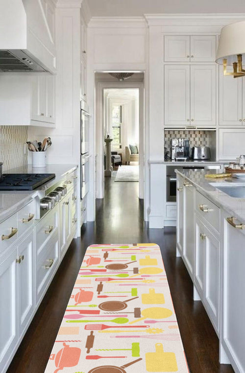 Covor pentru bucatarie din poliester, Rugero 2009 Multicolor