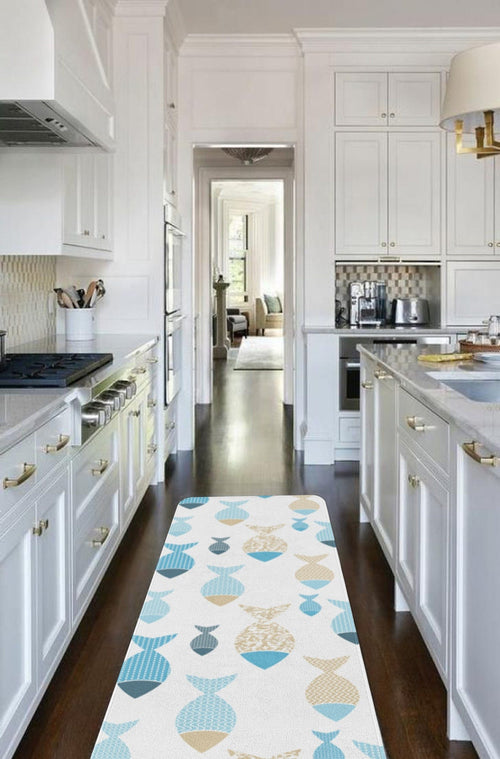 Covor pentru bucatarie din poliester, Rugero 2012 Multicolor