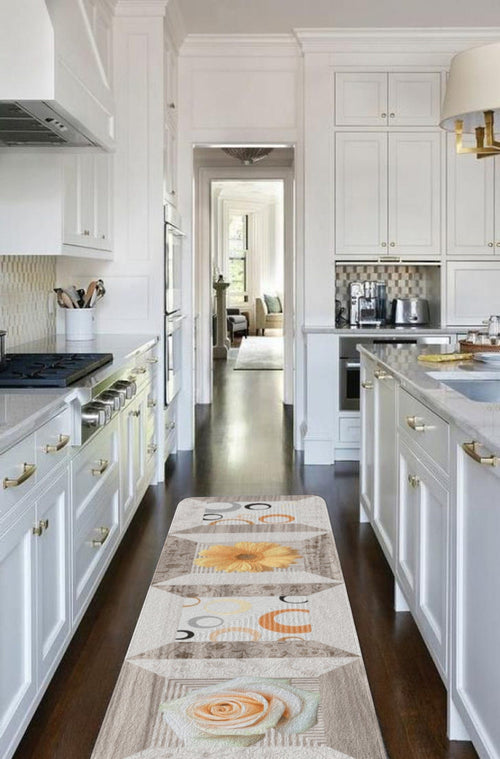 Covor pentru bucatarie din poliester, Rugero 2015 Multicolor