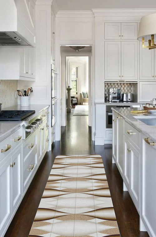 Covor pentru bucatarie din poliester, Rugero 2016 Multicolor