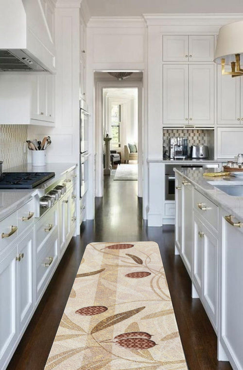 Covor pentru bucatarie din poliester, Rugero 2031 Multicolor