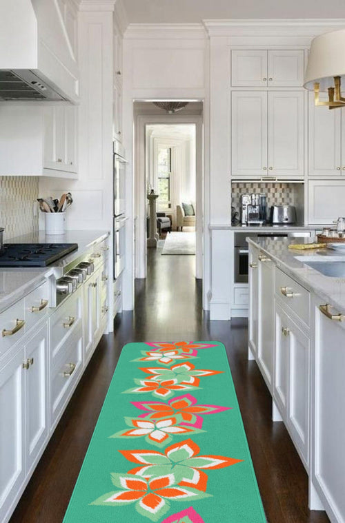 Covor pentru bucatarie din poliester, Rugero 2035 Multicolor