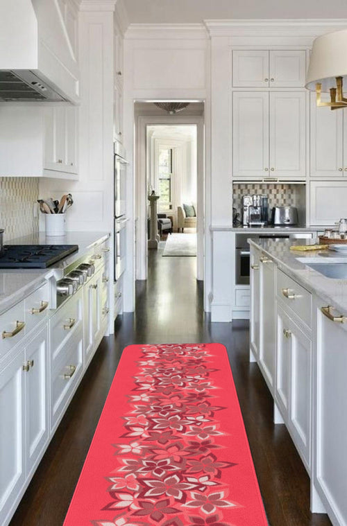 Covor pentru bucatarie din poliester, Rugero 2036 Multicolor