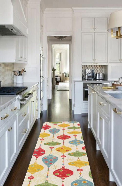 Covor pentru bucatarie din poliester, Rugero 2038 Multicolor