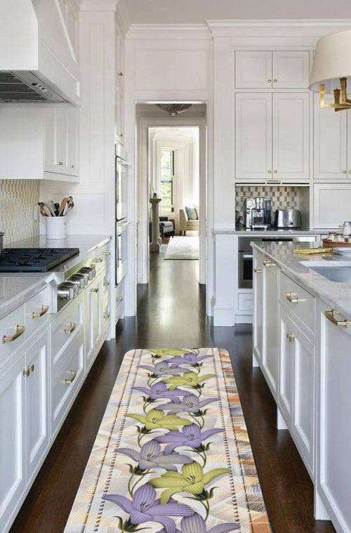 Covor pentru bucatarie din poliester, Rugero 2039 Multicolor