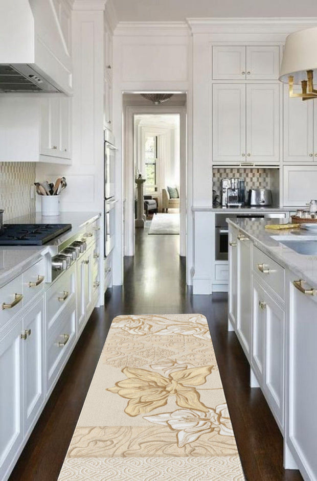 Covor pentru bucatarie din poliester, Rugero 2056 Multicolor