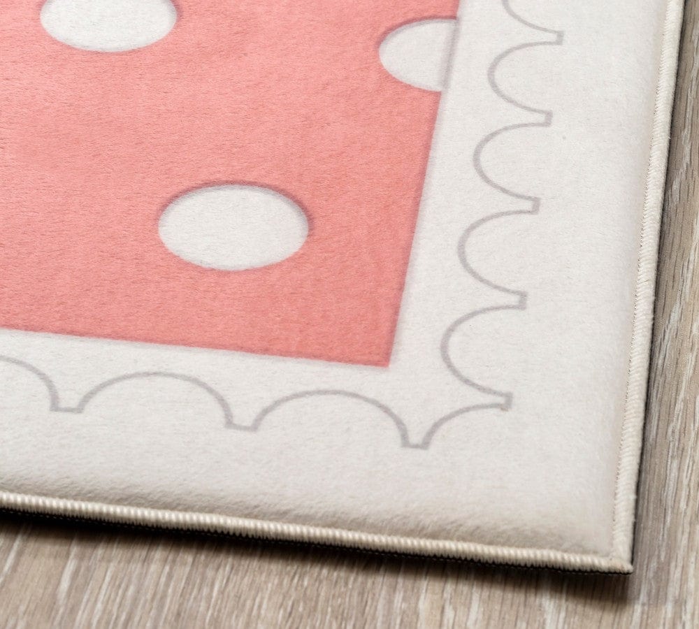 Covor pentru copii din PE Soft Happy Pink, 100 x 150 cm (2)