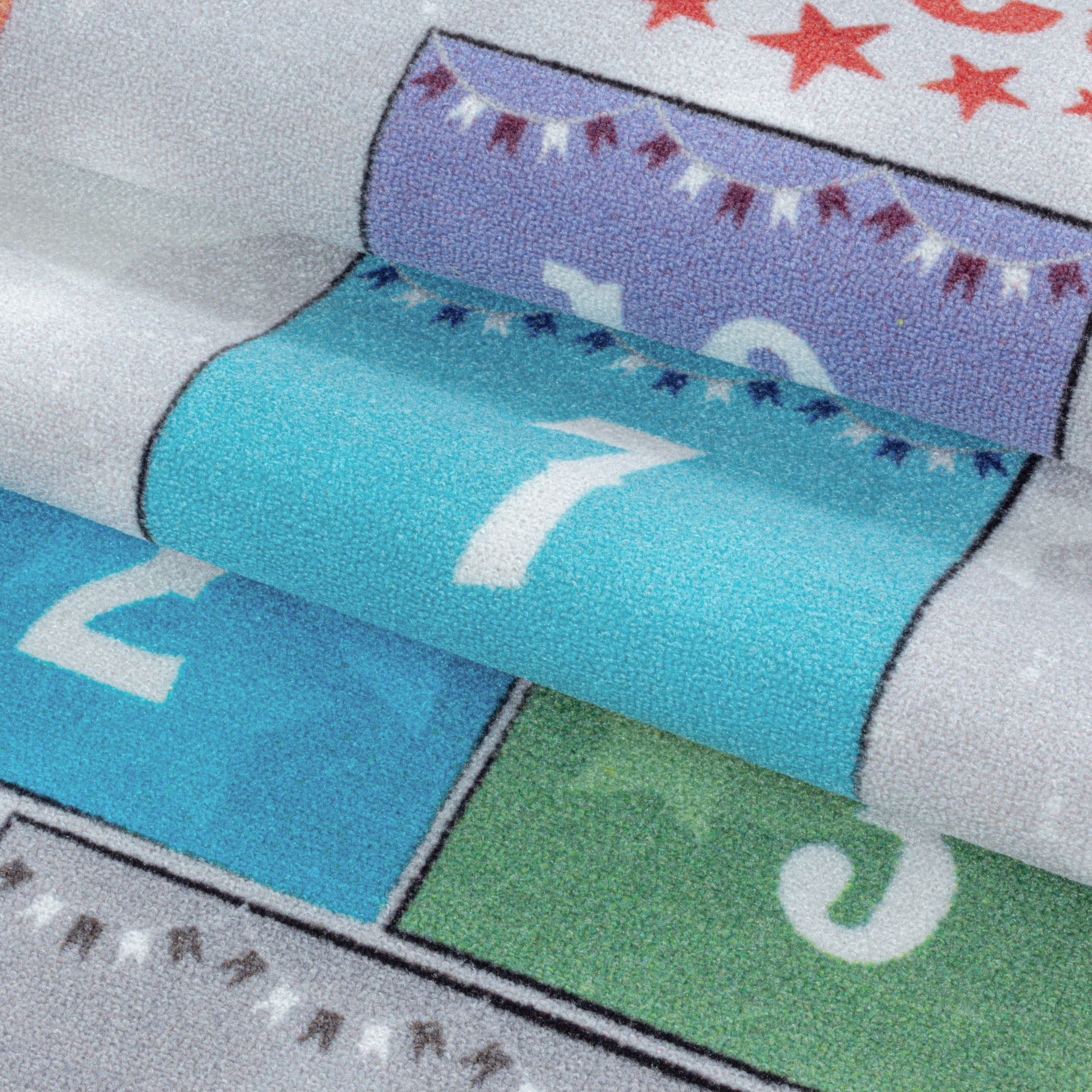 Covor pentru copii din poliamida Play 2909 Hopscotch Gri (5)