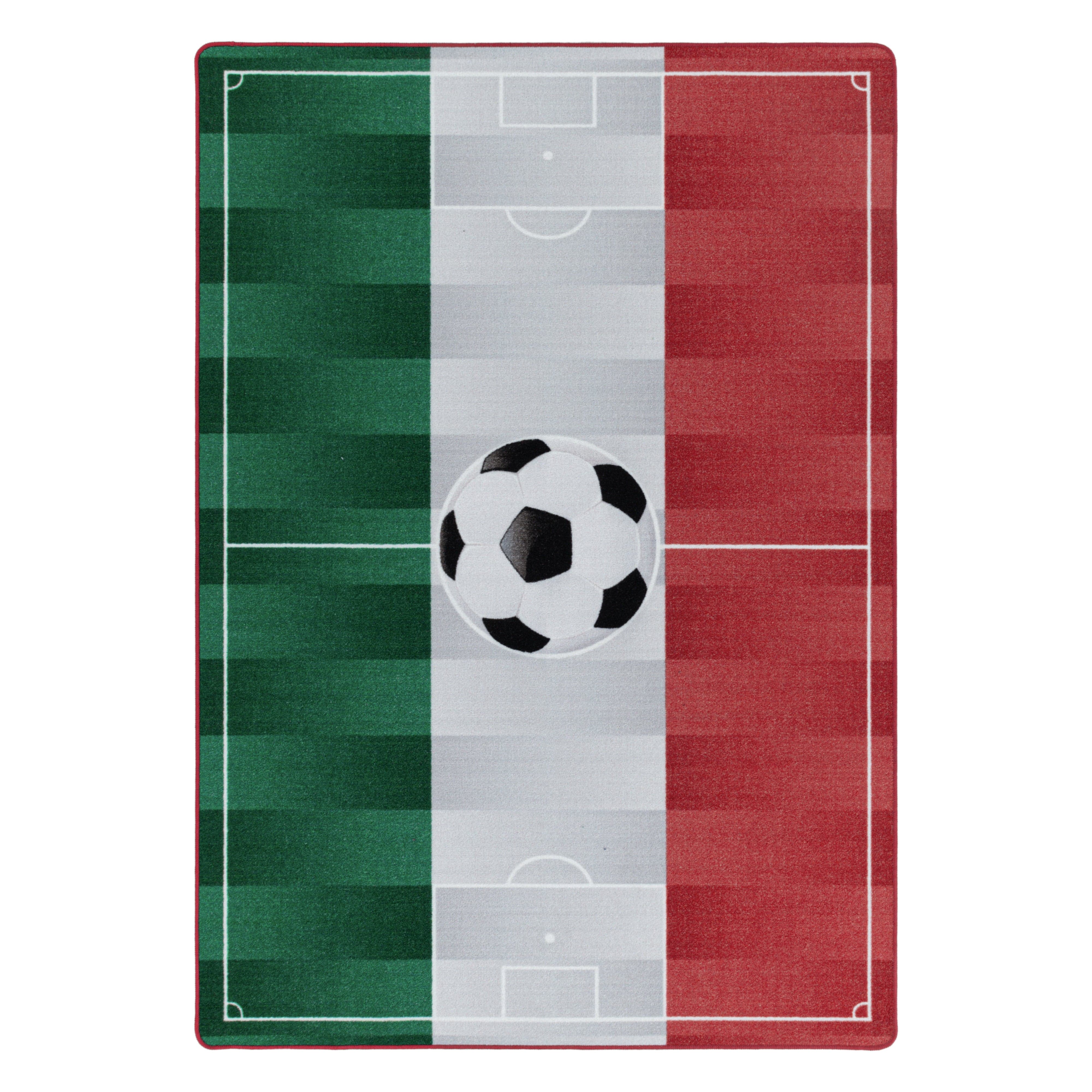 Covor pentru copii din poliamida Play 2915 Stadium Italy Alb & AYYTPCH-PLAY2915WHITE