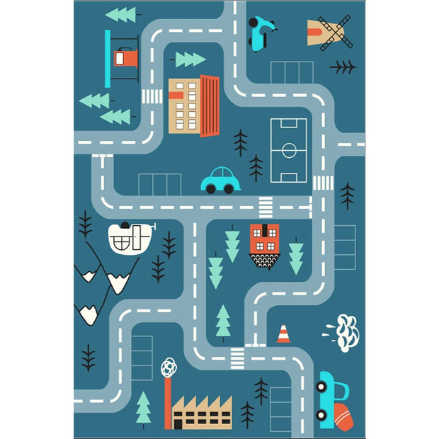 Covor pentru copii din poliester, Moment 582 Multicolor (1)