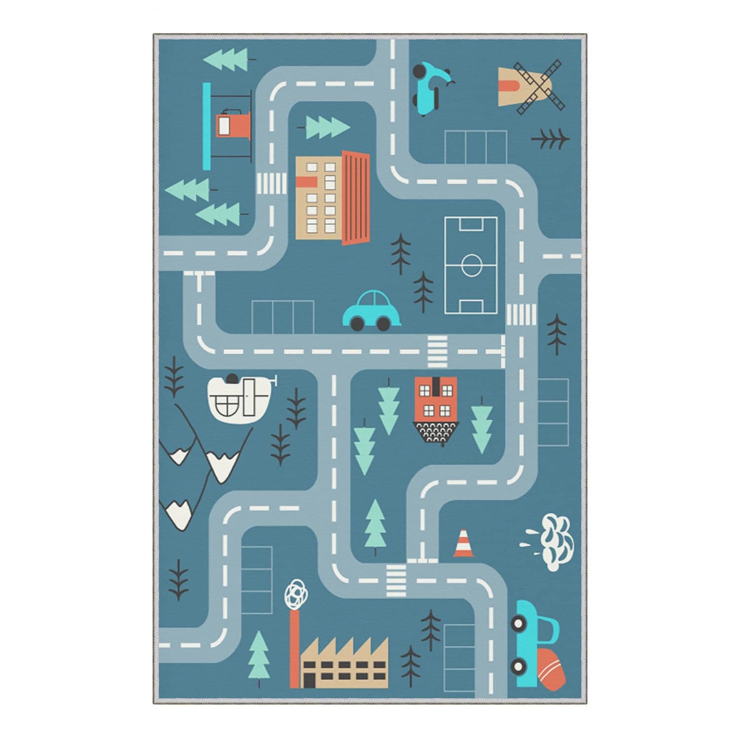 Covor pentru copii din poliester, Moment 582 Multicolor (3)