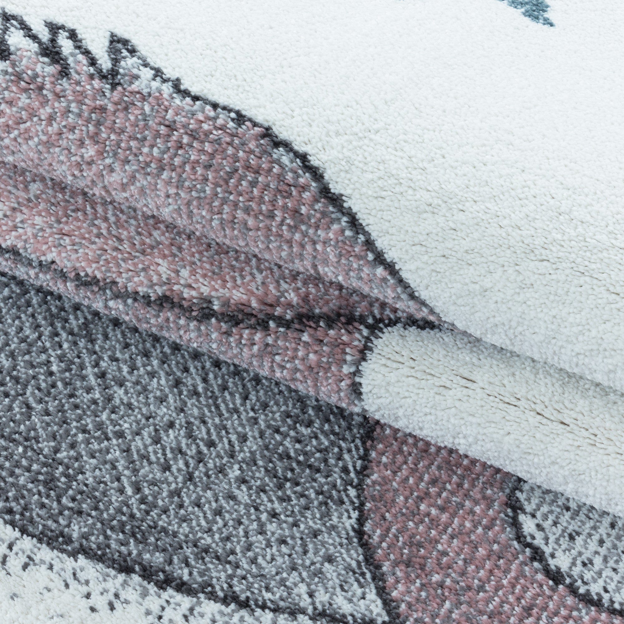 Covor pentru copii din PP Funny 2106 Dinosaur Roz (4)