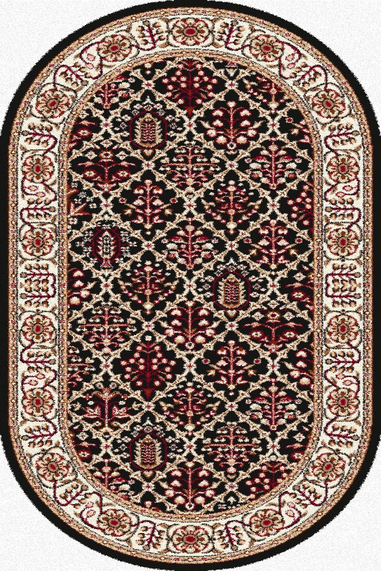 Agnella 120 x 170 cm Covor Tamir Black Oval, Wilton