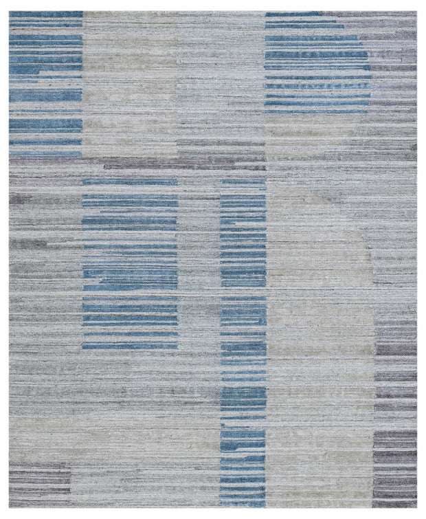 Bhadohi 200 x 300 cm Covor tesut manual din lana, vascoza si bumbac, imprimare manuala, Zara ZR-387 Multicolor
