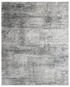 Bhadohi 200 x 300 cm Covor tesut manual din vascoza si bumbac, imprimare manuala, Hazel HZ-106 Gri