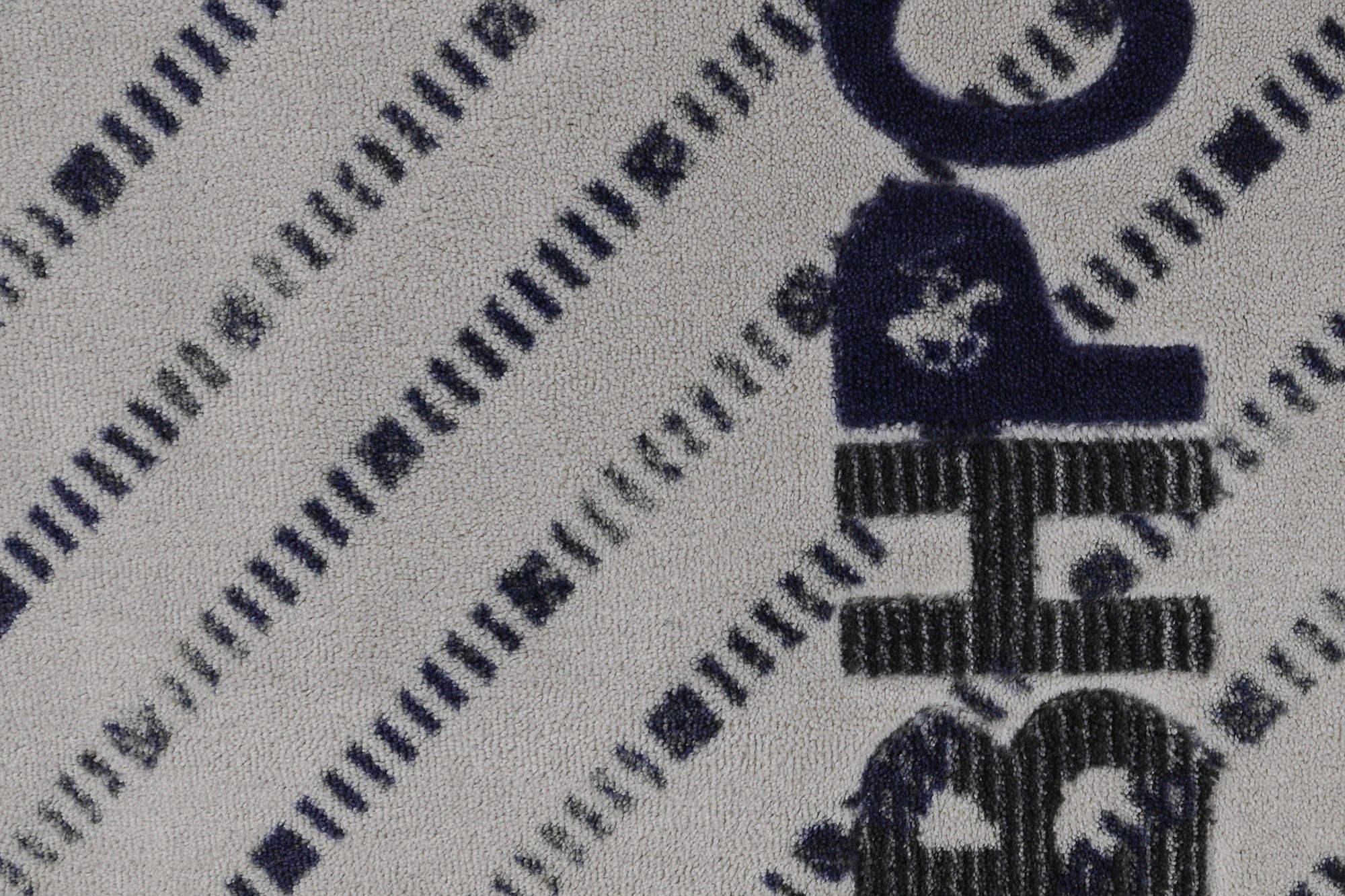 Covoras pentru baie Beverly Hills Polo Club 309 Gri / Bleumarin, 57 x 100 cm (2)