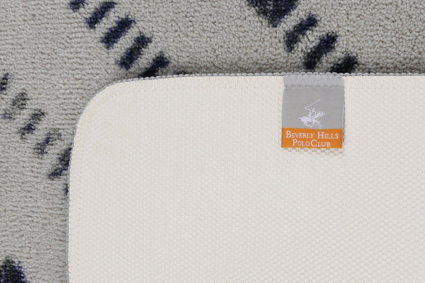 Covoras pentru baie Beverly Hills Polo Club 309 Gri / Bleumarin, 57 x 100 cm (5)