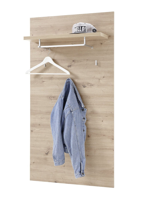 BFSummer Cuier cu etajera din pal Gota Natural, l78xA26xH148 cm