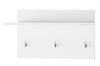 Cuier cu etajera din pal, Lucca 09 Alb, l62xA30xH37 cm